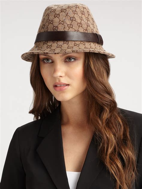 gucci womens hats|gucci fedora hats women's.